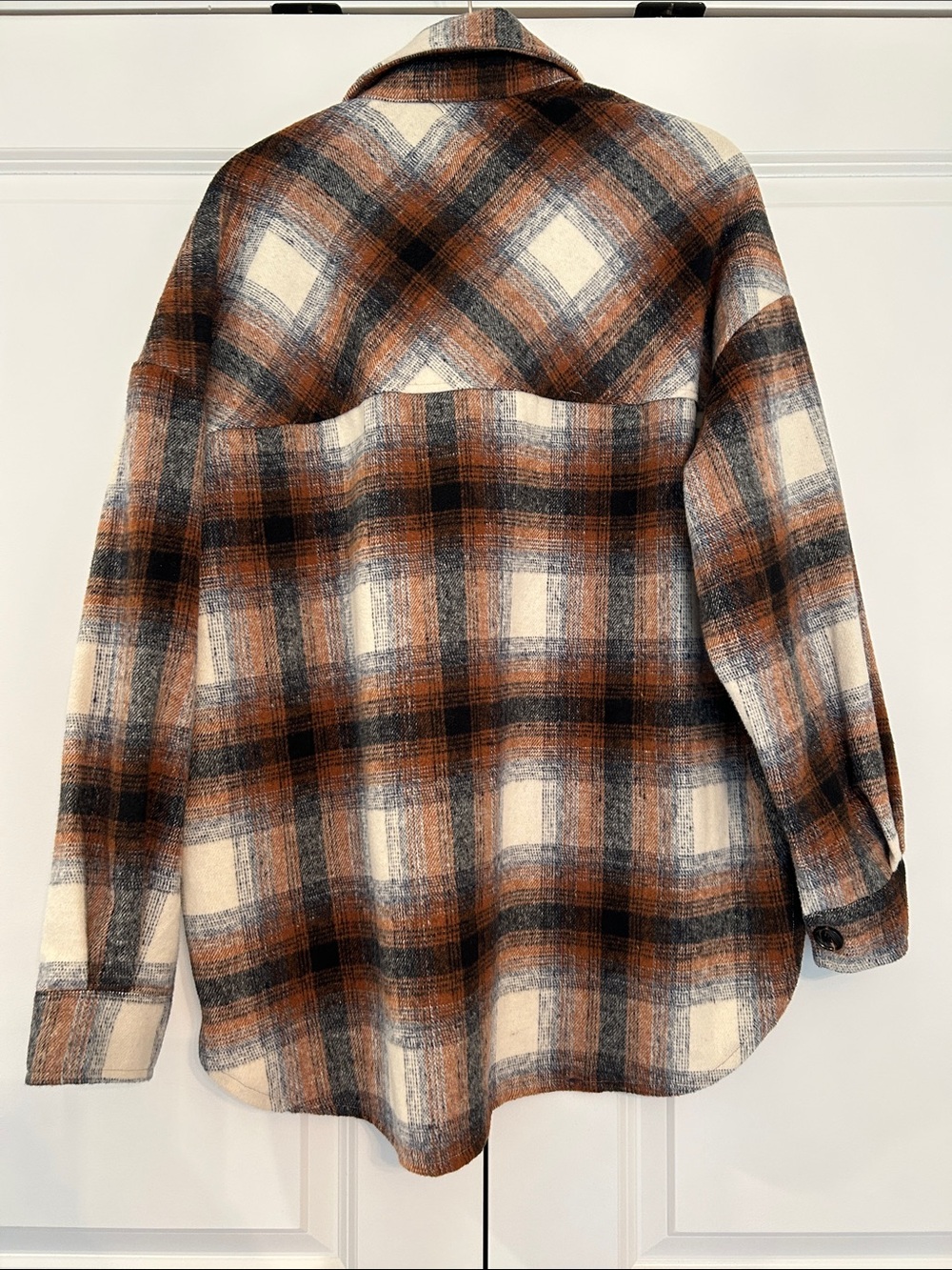 Timing Oversized Plaid Shacket - Picture 6 of 6